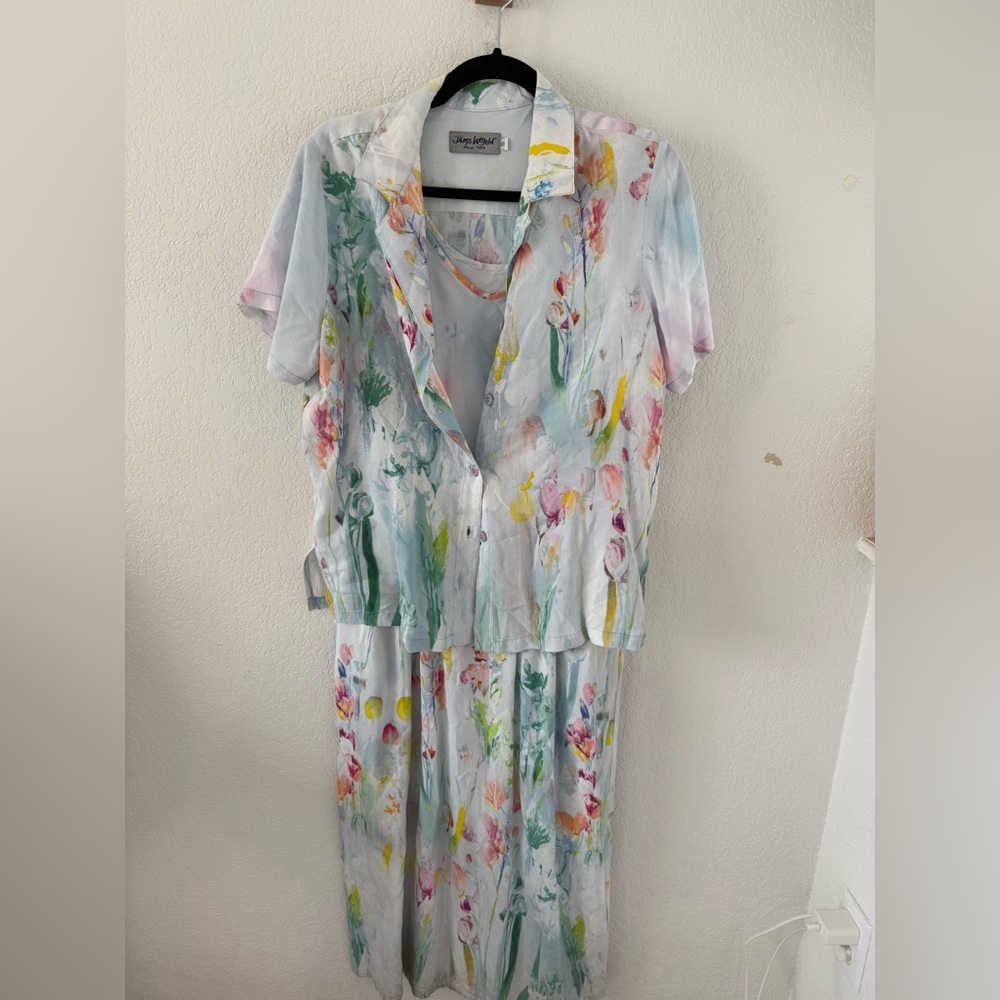 Vintage Jams World Floral Two-Piece Set